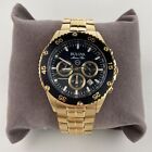 Bulova Marine Star 98b406 Gold black Gold Strap Quartz Chronograph Men s Watch