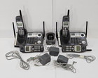 2x Panasonic Kx-tg6502b 2 Line Cordless Phone System 4 Handsets 5 8ghz   Charger