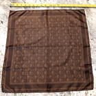 Vintage Ashear 100  Silk Mens Pocket Square 18  Hand Rolled Scarf Made In Italy