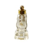 Vintage Clear Cut Glass Perfume Bottle With Atomizer Art Deco Made In The Usa