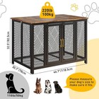 48  Large Dog Crate Wooden Cat Kennel Cage End Table Pet Furniture With Top Door