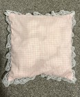 Vintage Fawn Gingham Baby Pillow Read