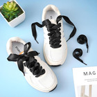 2 Pairs Ribbon Shoe Laces  47  Flat Satin Shoelaces Soft Silky Shoe Ties 3 4  Wi