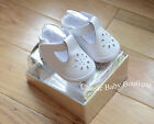 Nwt Baby Deer White Leather T-strap Booties Crib Shoes Girls Preemie Size 00 Pre
