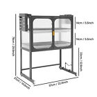 3 Tier Kitchen Baker  s Rack Adjustable Metal Shelf Kitchen Storage Rack