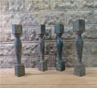 4 Balusters Green Wood Architectural Salvage Spindles Porch Post House Trim W 