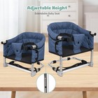 Booster Seat For Dining Table  Portable Toddler Booster Chair With Safety Buckle
