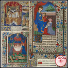 Books Of Hours - 9 Very Rare Color Illuminated Manuscripts - 1400-1500 - Dvd