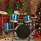 Ktaxon 5-piece Drum Set With 22  Bass Drum  Floor Tom  2 Toms With Snare Drum