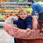 Minky Dot Shopping Cart Cover For Baby - Soft And Cozy High Chair Cover  Port   