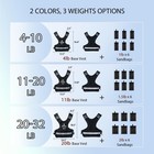 Adjustable Weighted Vest For Men And Women 4-10lb 11-20lb 20-32lb Vest With 6   