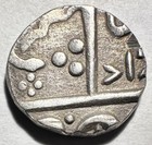 Ah 1217  1802   India Indore 1 4 Rupee   Maheshwar Km 56 2 Very Rare Type 