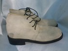 Reproduction Civil War Mens Brogan Boots Leather Suede Shoes 9 - Tan   Sand