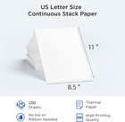 100-1000x 8 5x11  Folded A4 Thermal Continuous Paper For M08f M832 Hprt Printer