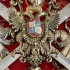 Medieval Coat Of Arms Swords Crest Brass Plaque Spanish Decor Red Velvet Vtg