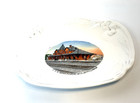 Antique C  P  R  Depot  Medicine Hat Alberta Canada Train Souvenir Plate Dish