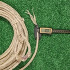 32ft Cuero Crudo Soga Rawhide Leather Braided Rope