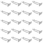 Chrome 4  Pegboard Metal Plate Scanner Hooks Retail Store Display
