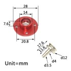 1 2 4-pack Cnc Alloy Fuel Filler Dot Magnetic Plug Magnetic Port For Rc Airplane