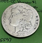 1889 Cc Morgan Dollar Vg Very Good Details Silver  1 Coin Rare Date 