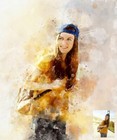 Custom Watercolor Painting From Your Photo Portrait Personalised Archival Print