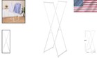 Elegant White Folding Clothes Rack