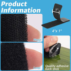48 Sets Hook And Loop Tape Sticky Back 1 In x 4 In  Double-sided Adhesive