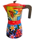 Greca Los Bailadores Juan Salgado Limited Edition  12 Cups Moka Pots Puerto Rico