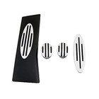 No Drill Gas Brake Foot Rest Pedal Compatible For Mini Cooper R52  R53  4pcs