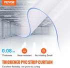 Pvc Strip Curtain  84  Height X 38  Width  0 08  Thickness  6pcs Clear  Freezer
