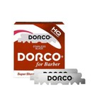 Dorco Stainless Steel Single Edge Razor Blades 100ct - Red - 10 Pack