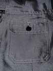 Vintage 90   s Girbaud Silver Denim Jean Jacket Women s Size Medium Rare Trucker