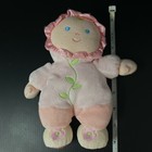 Kids Preferred Pink Baby Doll Soft Plush Flowers On Feet Vine On Tummy Rattle 
