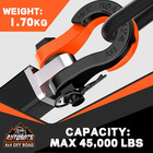 Tigertooth Split D Ring Shackles 45 000lb Break Strength  3 4   shackle D Rings He