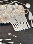 Christofle Perles Silverplated Flatware Set 106 Pcs For 12 People  excellent 