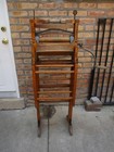 Antique Anchor No  771b Wood Folding Bench Laundry Wringer Washtub Stand