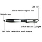 3x 3in1 Touch Screen Stylus Ballpoint Pen Led Flashlight Ipad Iphone Tablet ink