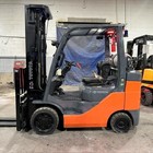 2020 Toyota 8fgcu30 6000lb Used Lp Gas Forklift Triple Mast Sideshift 3648 Hours