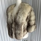 Vintage Genuine Fox Fur Stole Cape Wrap  Vintage White Fox Fur