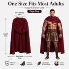Medieval Cape For Men Hoodless Renaissance Roman Warrior Cloak Cosplay Larp
