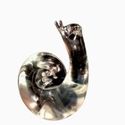 Beautiful Vintage Huge Clear Art Glass Snail Figurine Sculpture 8    Tall Fun