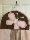 Kids Line Butterfly Pink   Brown Diaper Stacker