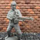 World War 2 British Commando   Bren Machine Gun 3d Toy Soldier 1 32 Ww2 Figure