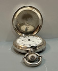 Hampden S 18 4oz Silver Hunter Case Pocket Watch  In Excellent Cond  Circa 1877