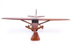 Cessna 182 Handcrafted Natural Mahogany Premium Wood Display Desk Model