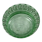 Mgm Casino Las Vegas Nv Green Glass Lion Head Vintage 4 1 2  Round Ashtray
