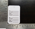 1000 White Garment Price Tags Perforated 2 Part Merchandise Coupon No String Sm 