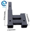 Steel Trailer Hitch Dual Mount 2 Inch Receiver 4000lb 6  Rise-drop Easy Install