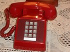 Excellent Vintage Western Electric Classic Red Hot Push Button Touch Tone Phone