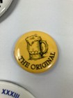 Vintage  the Original  Beer Pin Button Brewiana Pinback Bar